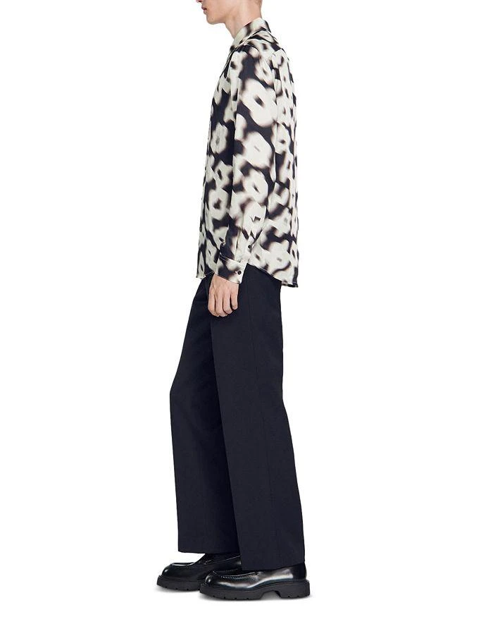 Sandro Blurry Flowers Loose Fit Shirt 4