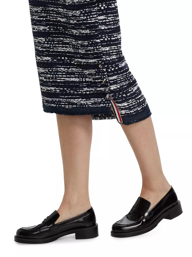 Thom Browne Melangè Tweed Pencil Skirt 6