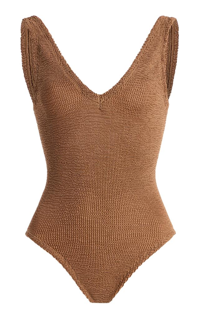Hunza G Hunza G - Sadie One-Piece Swimsuit - Brown - OS - Moda Operandi