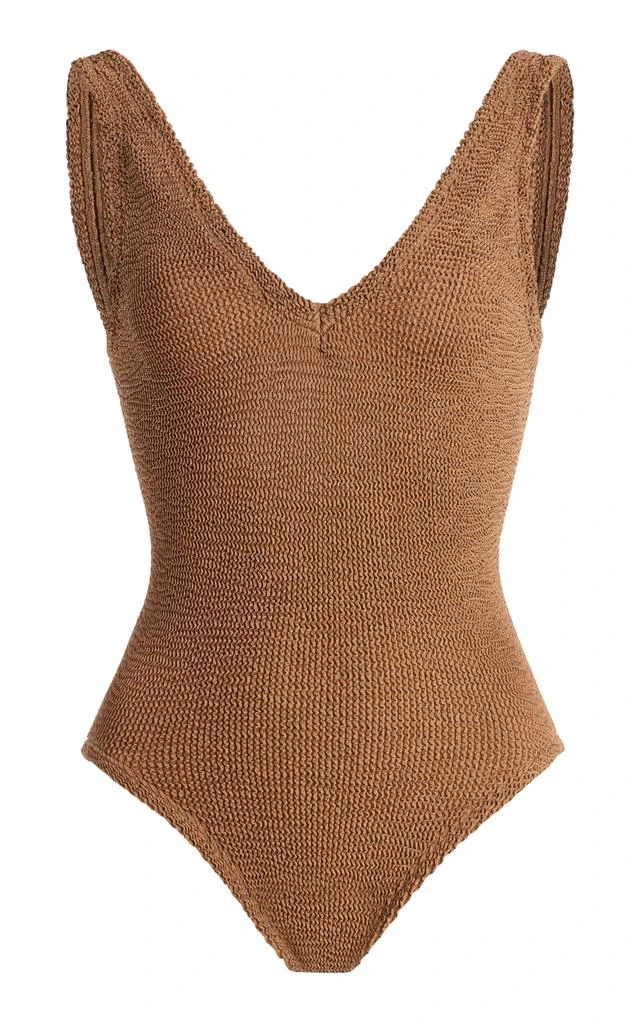 Hunza G Hunza G - Sadie One-Piece Swimsuit - Brown - OS - Moda Operandi 1