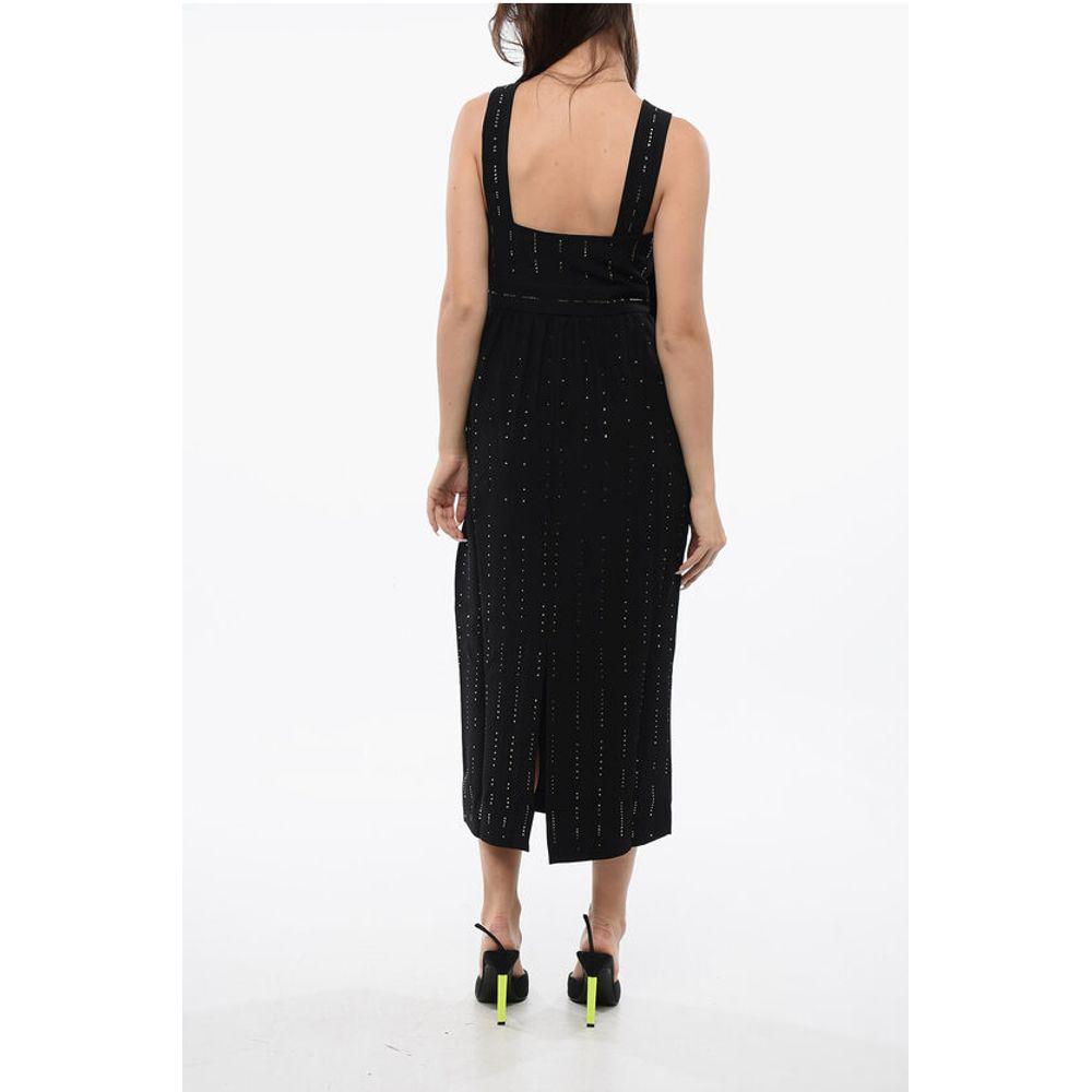 Viktor & Rolf Rhinestoned Midi Dress With Maxi Women's Bow