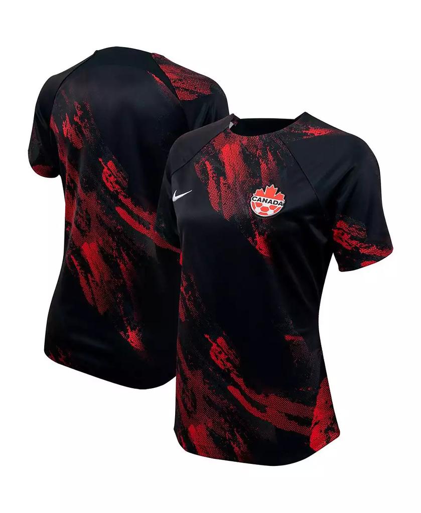 NIKE Women's Black Canada Women's National Team 2023 Pre-Match Training Jersey