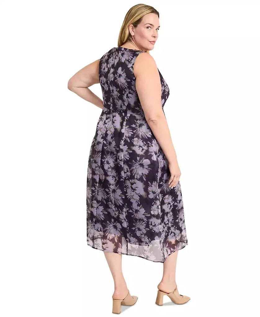 Maggy London Plus Size Sleeveless Jacquard Midi Dress 2