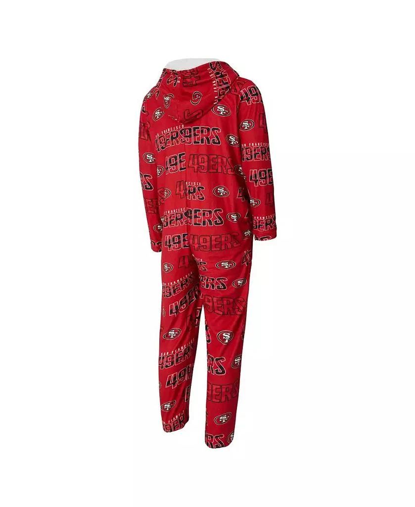 Concepts Sport Concept Sport Men
s Scarlet San Francisco 49ers Shuffle All-Over-Print Microfleece Full-Zip Union Suit 2