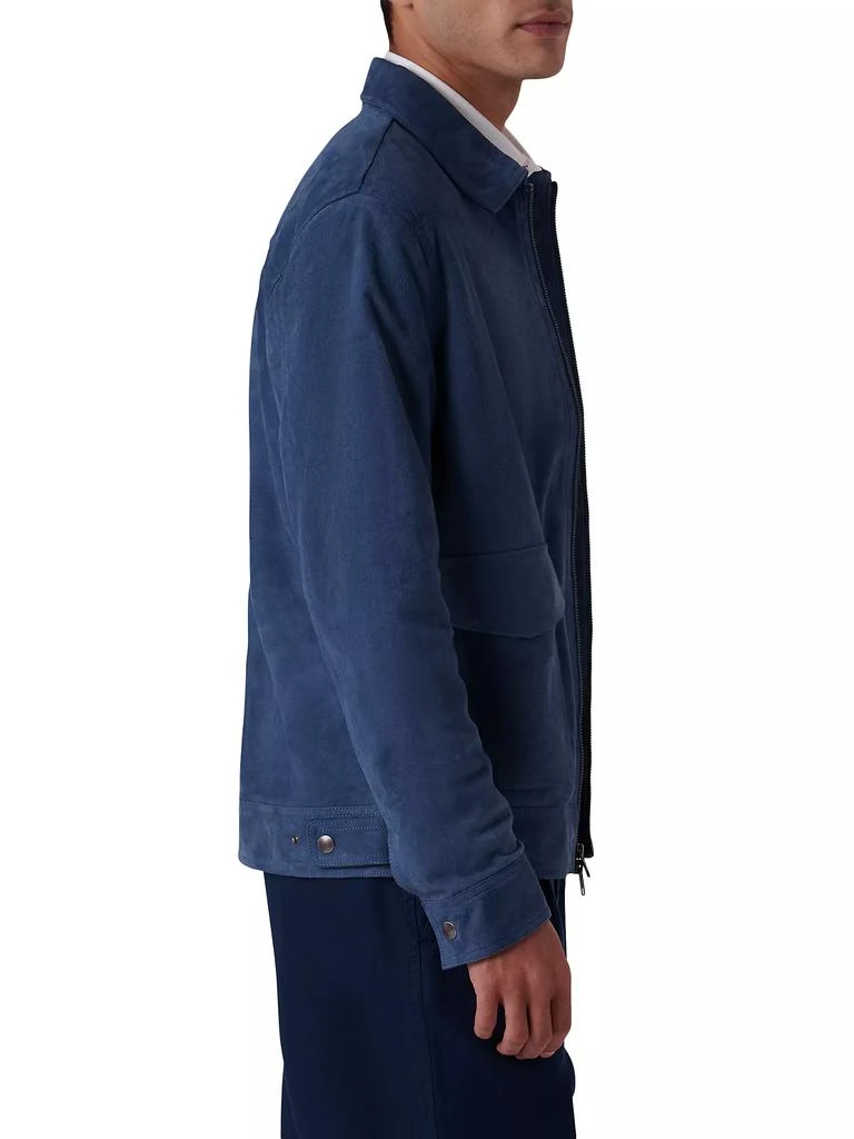 BUGATCHI Suede Bomber Jacket 4