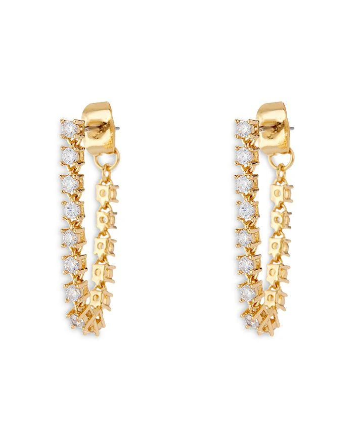 Luv AJ Ballier Chain Stud Earrings 1