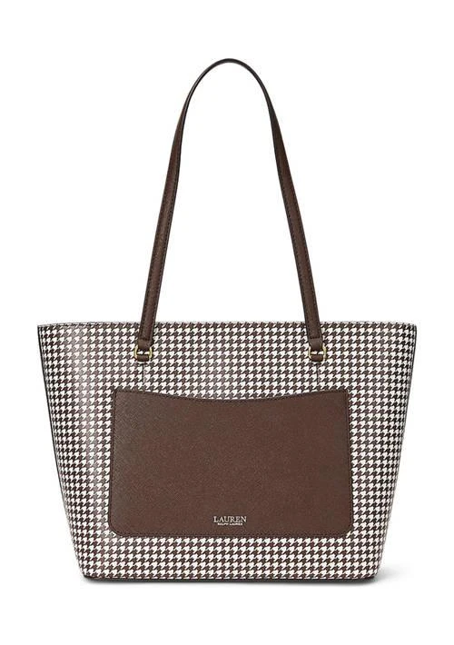 Ralph Lauren Ralph Lauren Houndstooth Medium Karly Tote Bag 4