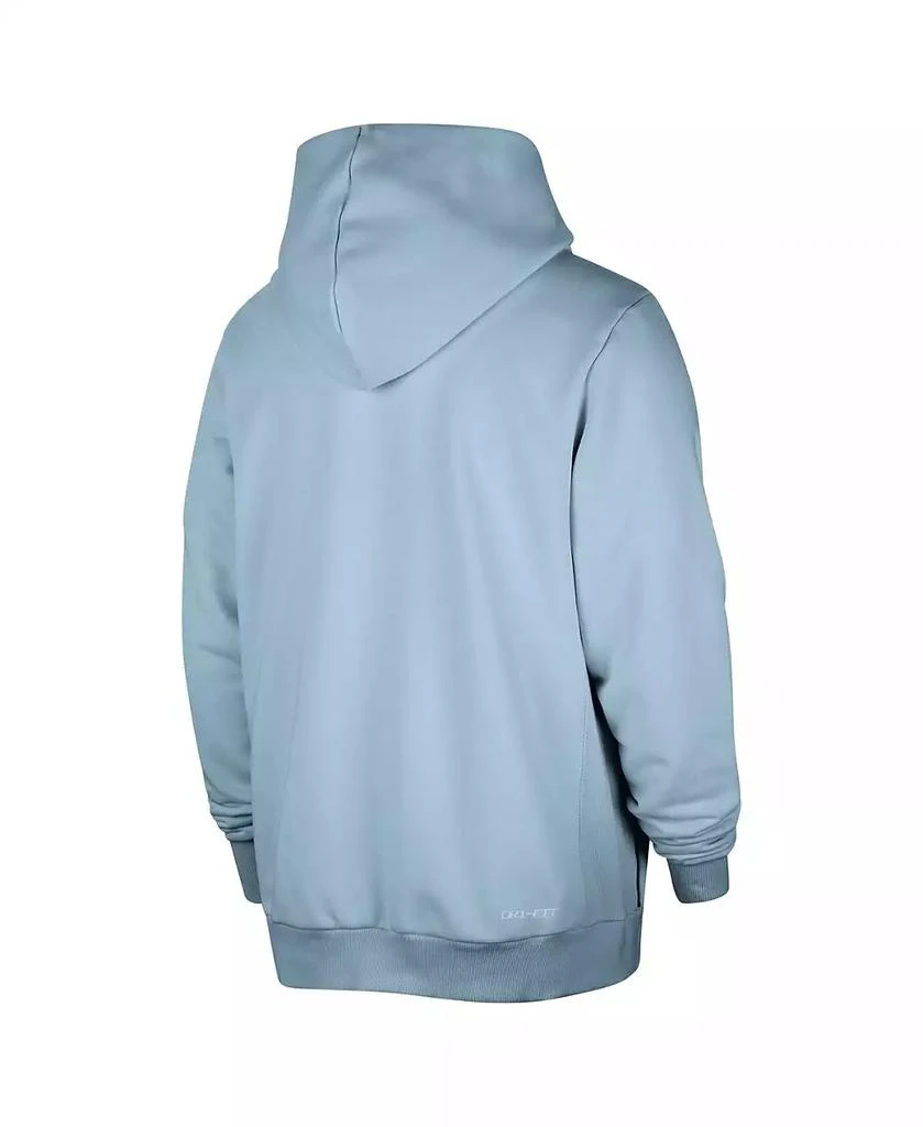 NIKE Men's Light Blue New York Knicks Authentic Standard Issue Full-Zip Hoodie Jacket 2