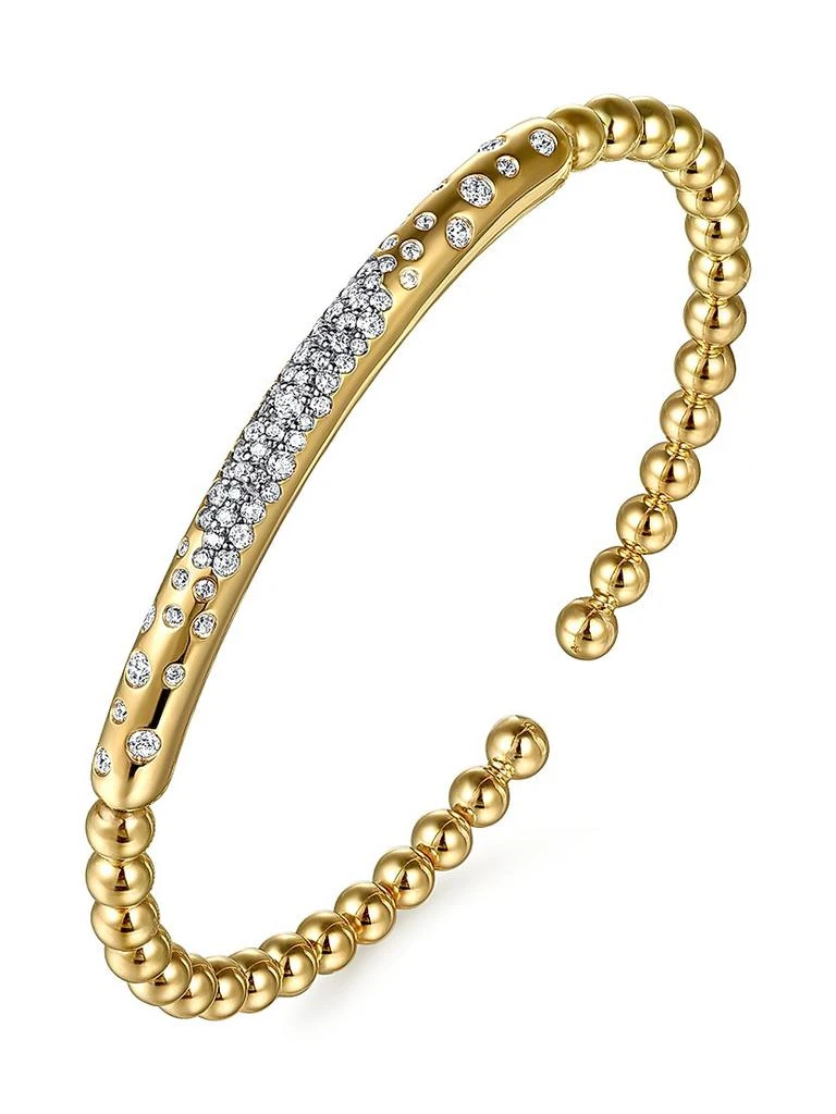 Gabriel
Co Bujukan 14K Yellow Gold
0.59 TCW Diamond Cuff Bracelet 2