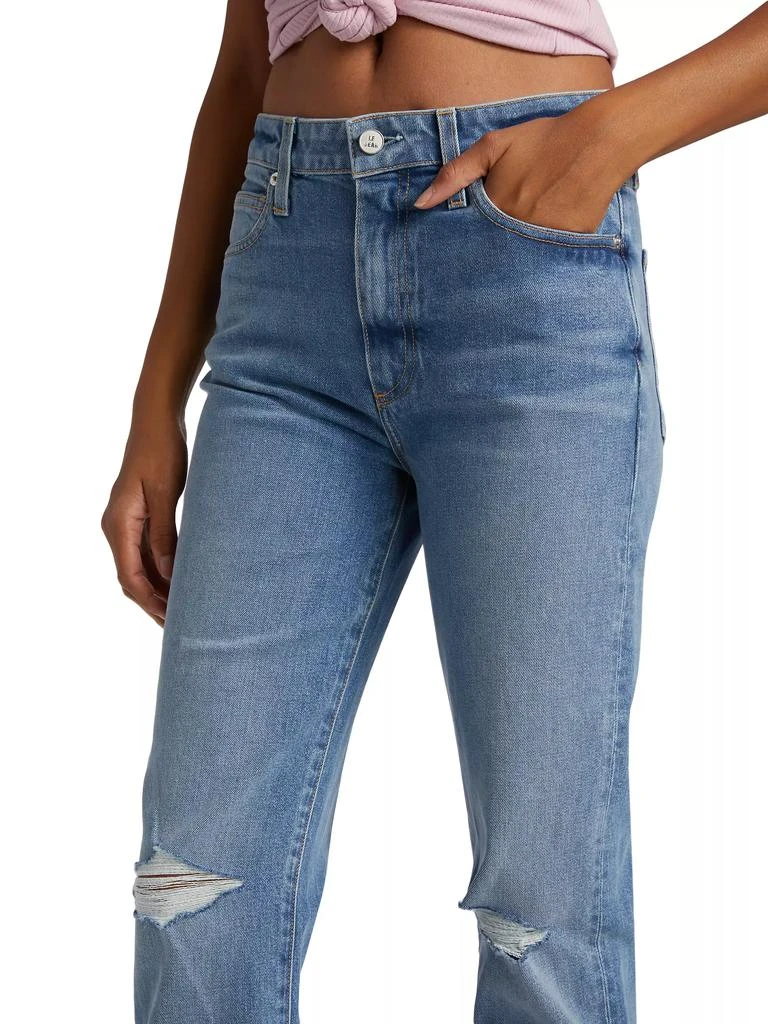 Le Jean Sabine Distressed Straight-Leg Jeans 6