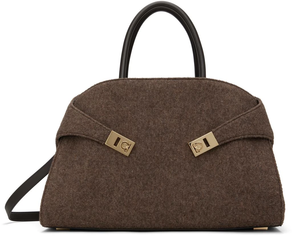 Salvatore Ferragamo Brown Medium Hug Bag 1