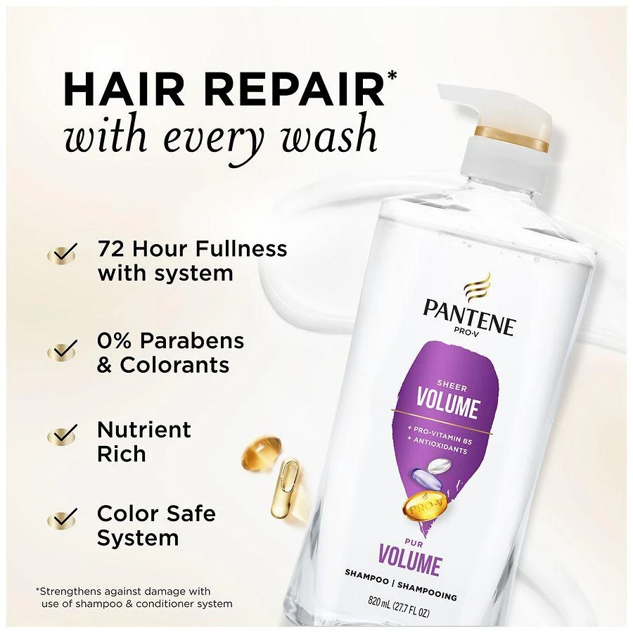 Pantene Sheer Volume 72 HR Fullness Shampoo Creamy berries 2