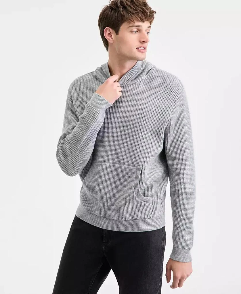 Sun + Stone Men
s Waffle-Knit Pullover Hoodie, Exclusively at Macy
s