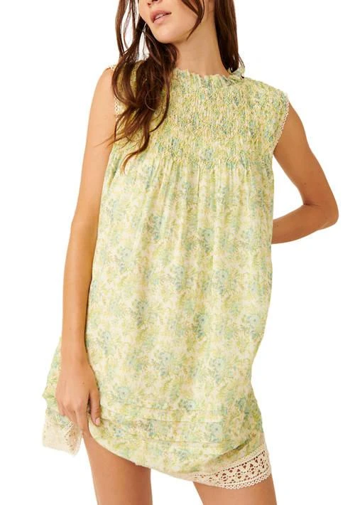 Free People People Shea  Printed Mini Dress 1