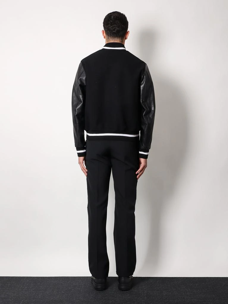Givenchy Varsity wool blend bomber with leather sleeves 3
