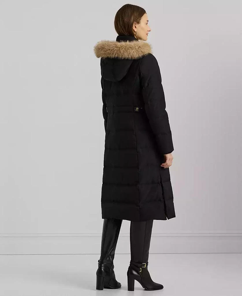 Ralph Lauren Women's Maxi Faux-Fur-Trimmed Hooded Puffer Coat 2