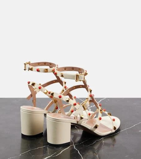 Valentino Rockstud 60 embellished leather sandals 2