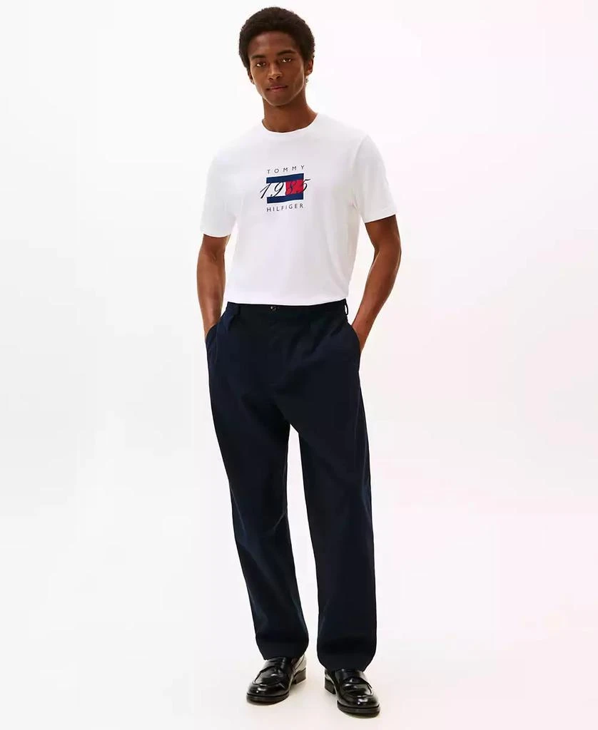 Tommy Hilfiger Men's Linear Flag 1985 Graphic T-Shirt 2