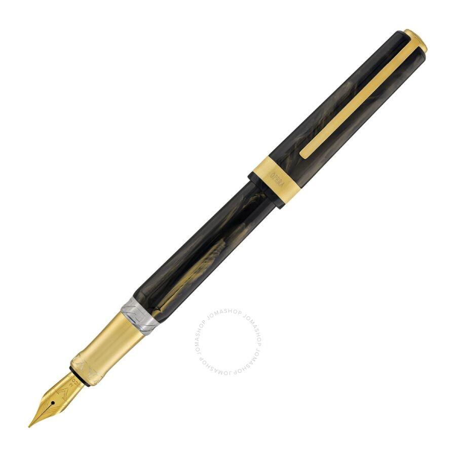 Visconti Black Opera Gold Fountain Pen Medium Nib KP42-03-FPM