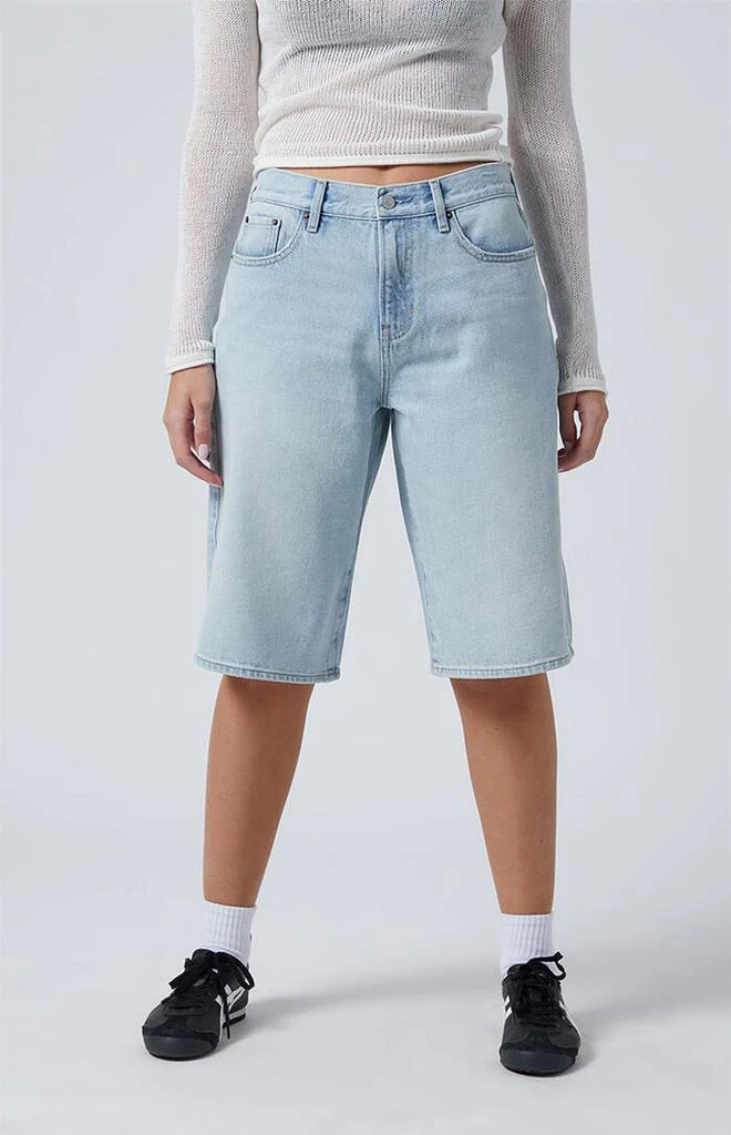 PacSun Light Indigo Extreme Jorts 2