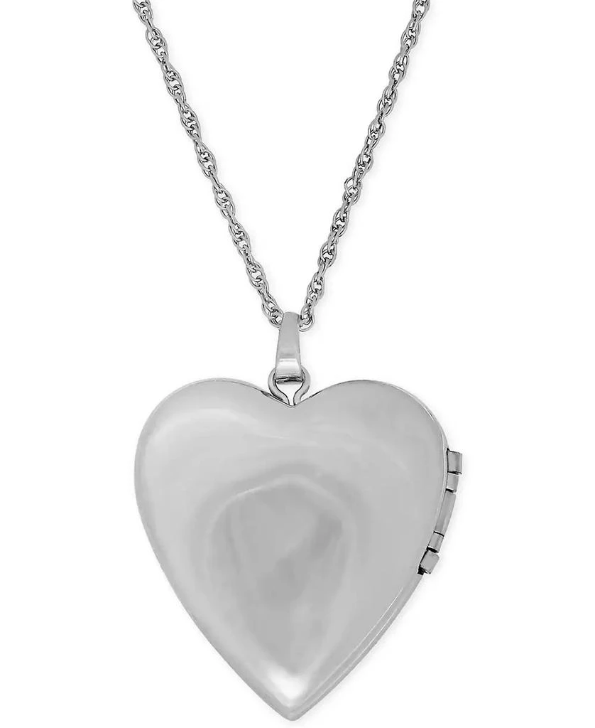 Macy's 4-Photo Engraved Heart Locket in Sterling Silver 3