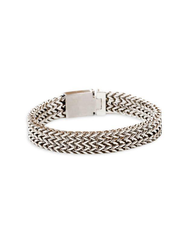 Jean Claude Zig Zag Stainless Steel Bracelet