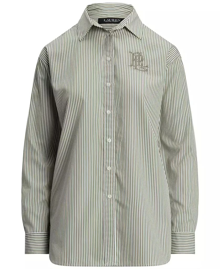 Ralph Lauren Women's Relaxed-Fit Striped Broadcloth Shirt 5