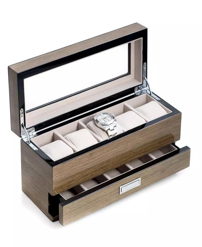 Bey-Berk Gray Wood Watch Box