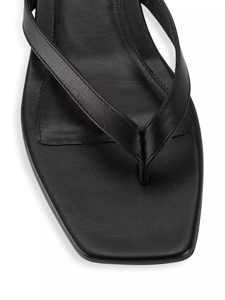 Totême Leather Flip-Flop Kitten-Heel Sandals 4