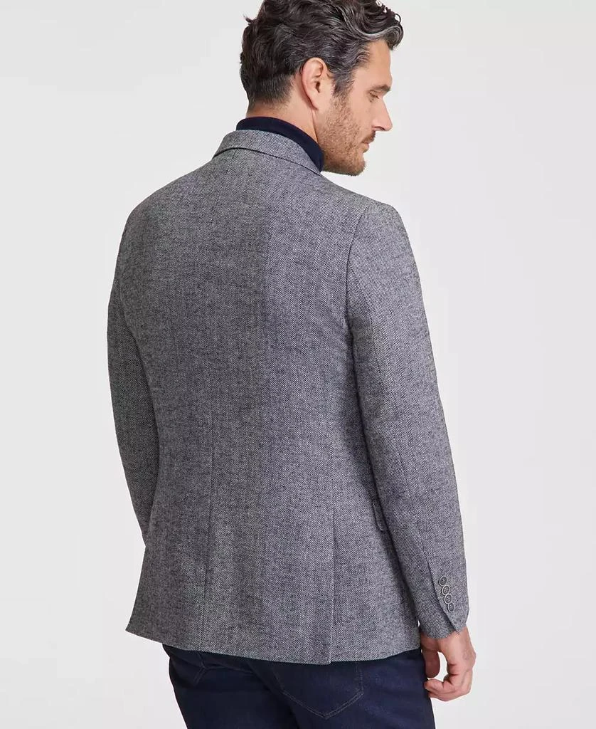 Nautica Men's Modern-Fit Solid Herringbone Tweed Sport Coat 3
