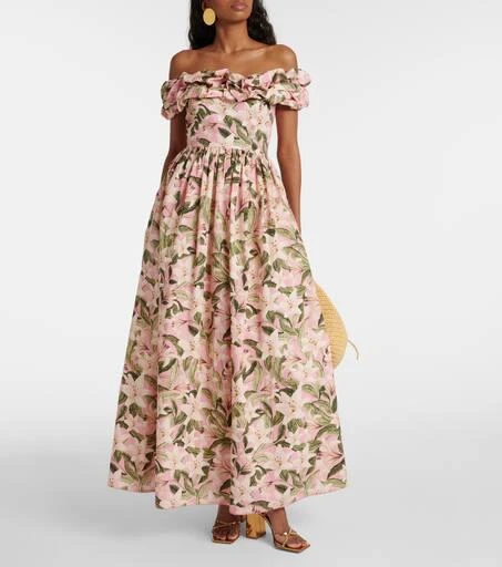 Agua by Agua Bendita Espliego floral cotton maxi dress 2