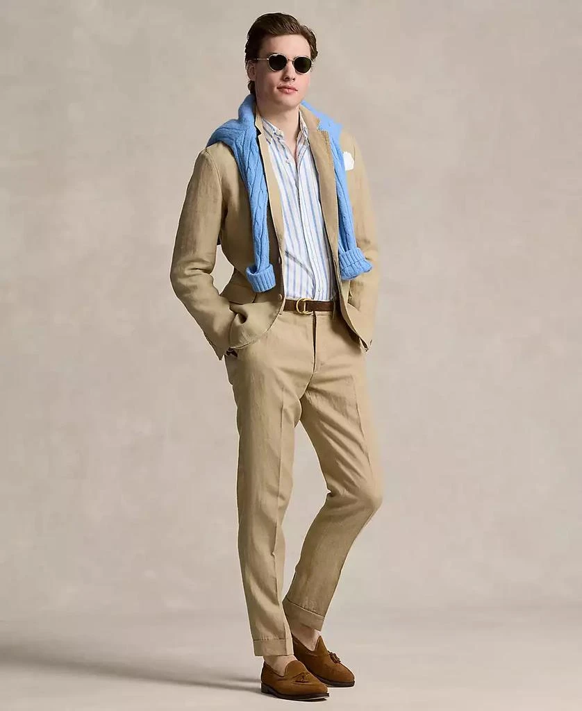 Ralph Lauren Men's Polo Soft Modern Linen Suit Jacket - Tan - 46R Ralph Lauren Men's Polo Soft Modern Linen Suit Jacket - Tan - 46R