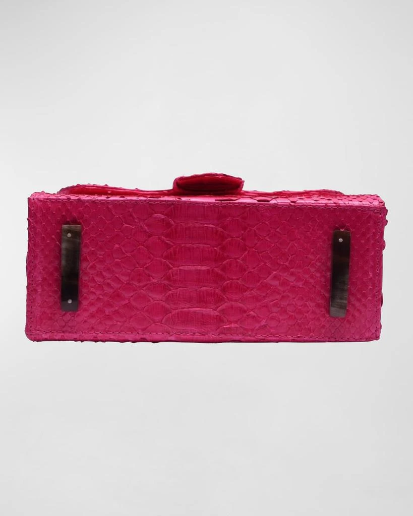 ADRIANA CASTRO La Marguerite Mini Python Top-Handle Bag 5