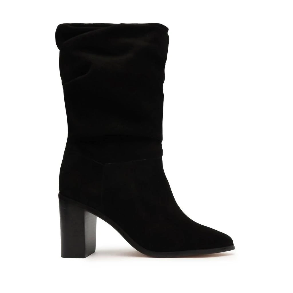 Schutz Women Ashlee Block Suede Bootie In Black 1
