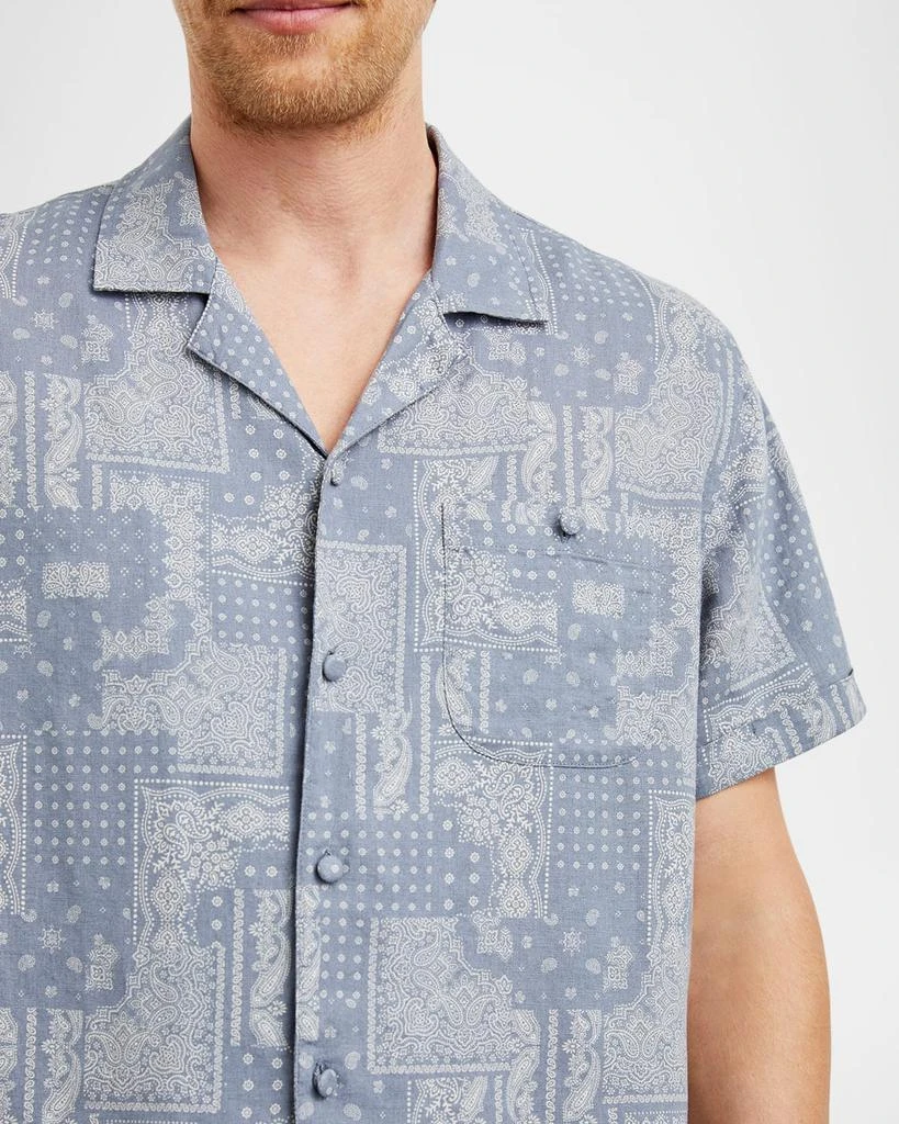 Rails Men's Ace Linen Camp Shirt 6