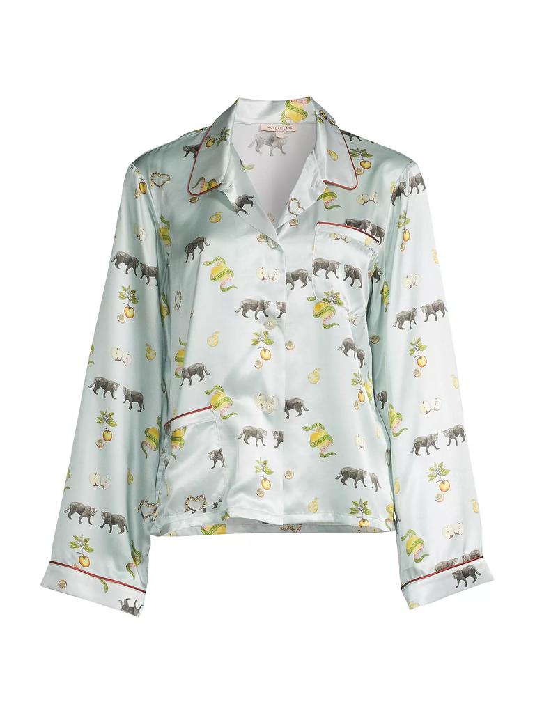 MORGAN LANE Ruthie Printed Pajama Shirt