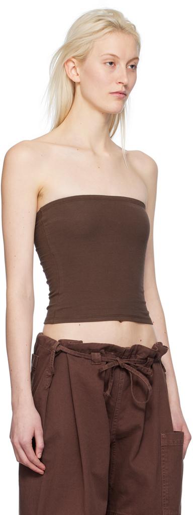 Gil Rodriguez Brown Convertible Tube Top