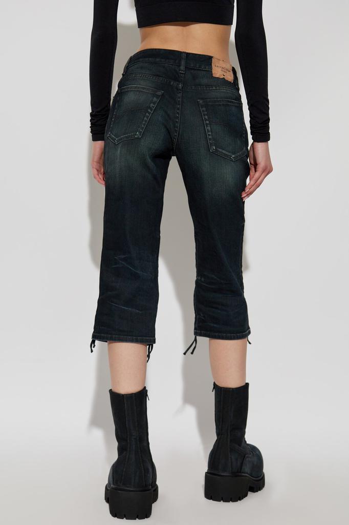 【 BALENCIAGA 】 ローウエスト Capri パンツ Capri Pants Women's Low Waist Capri Pants in Black | Balenciaga US