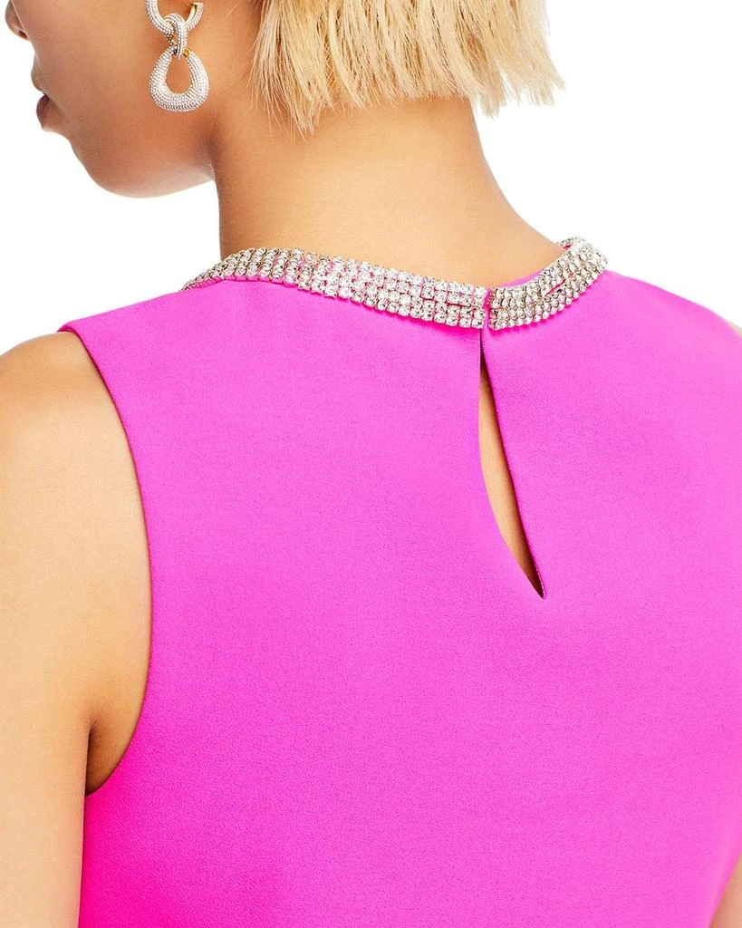 Generation Love Nia Rhinestone Collar Crepe Cropped Top 4