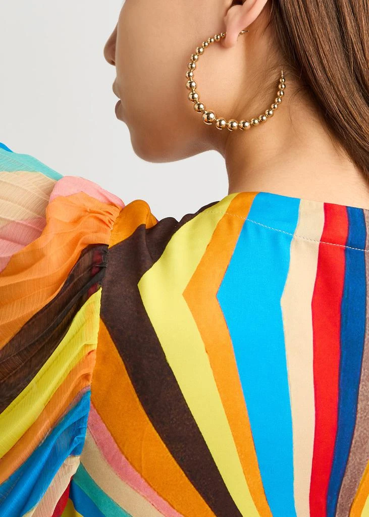 Kenneth Jay Lane Beaded hoop earrings 2