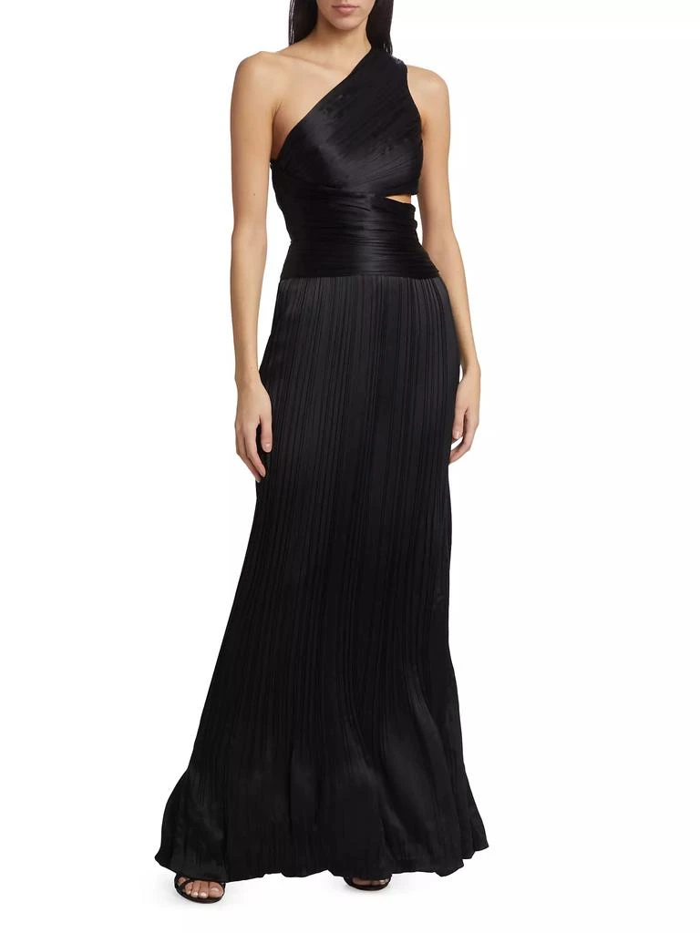 Adam Lippes Delphos Silk One-Shoulder Gown 3