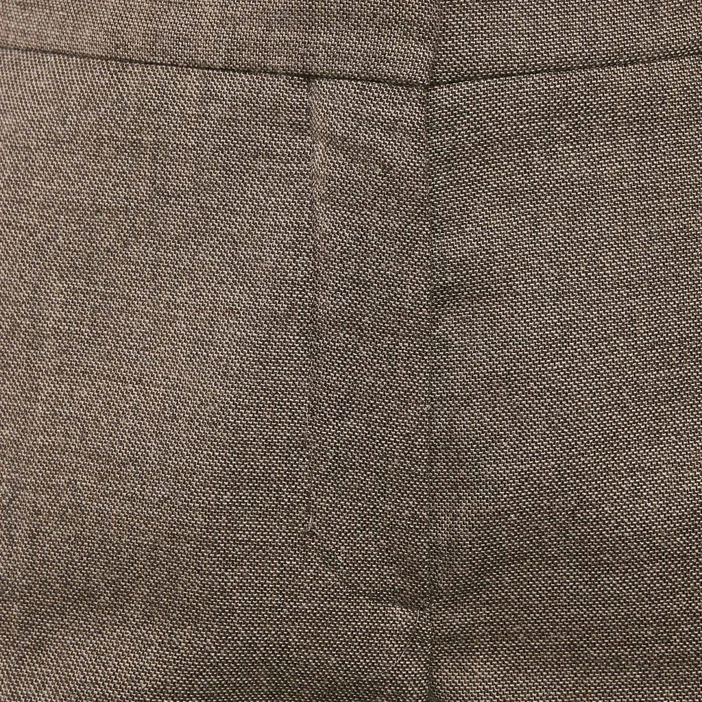 Hermes Hermes Brown Patterned Wool Trousers M 3