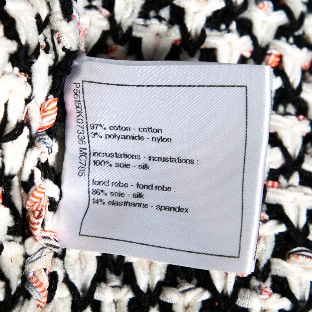Chanel Chanel Multicolored Cotton & Silk Open Knit Dress S 6