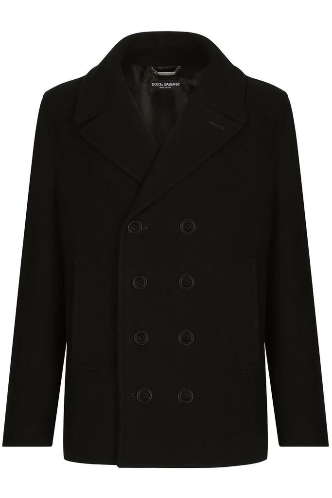 undefined Wool Plaque Peacoat Black