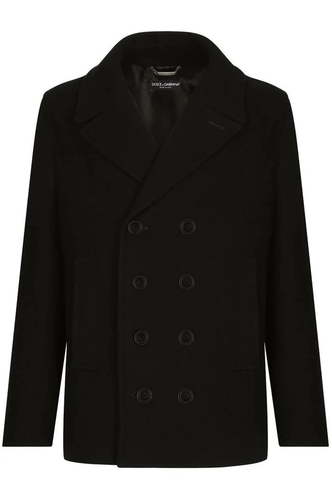 undefined Wool Plaque Peacoat Black 1