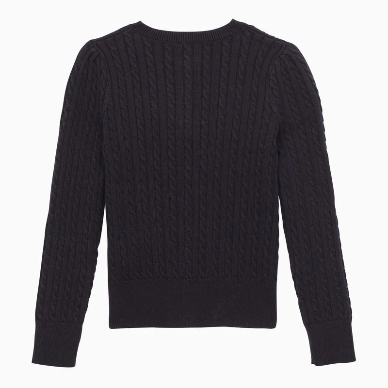 Ralph Lauren Navy blue cotton cable-knit cardigan 2
