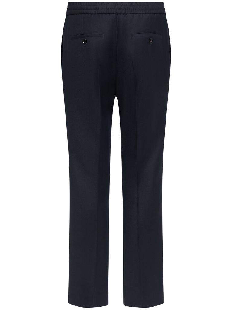 パンツ AMI PARIS MIDNIGHT BLUE WOOL PANT AMI PARIS - MIDNIGHT BLUE STRAIGHT FIT TROUSERS – LE LABO STORE