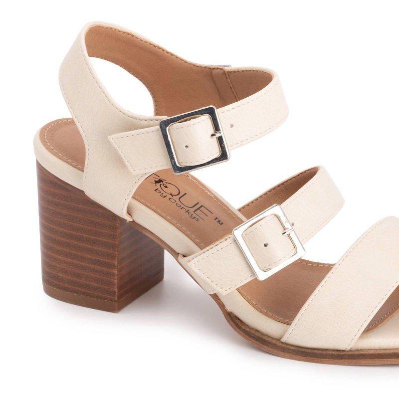 Corkys Women's Banter Heeled Sandal In Cream