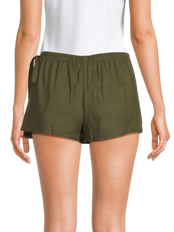Love Ady Linen Blend Wrap Shorts 2