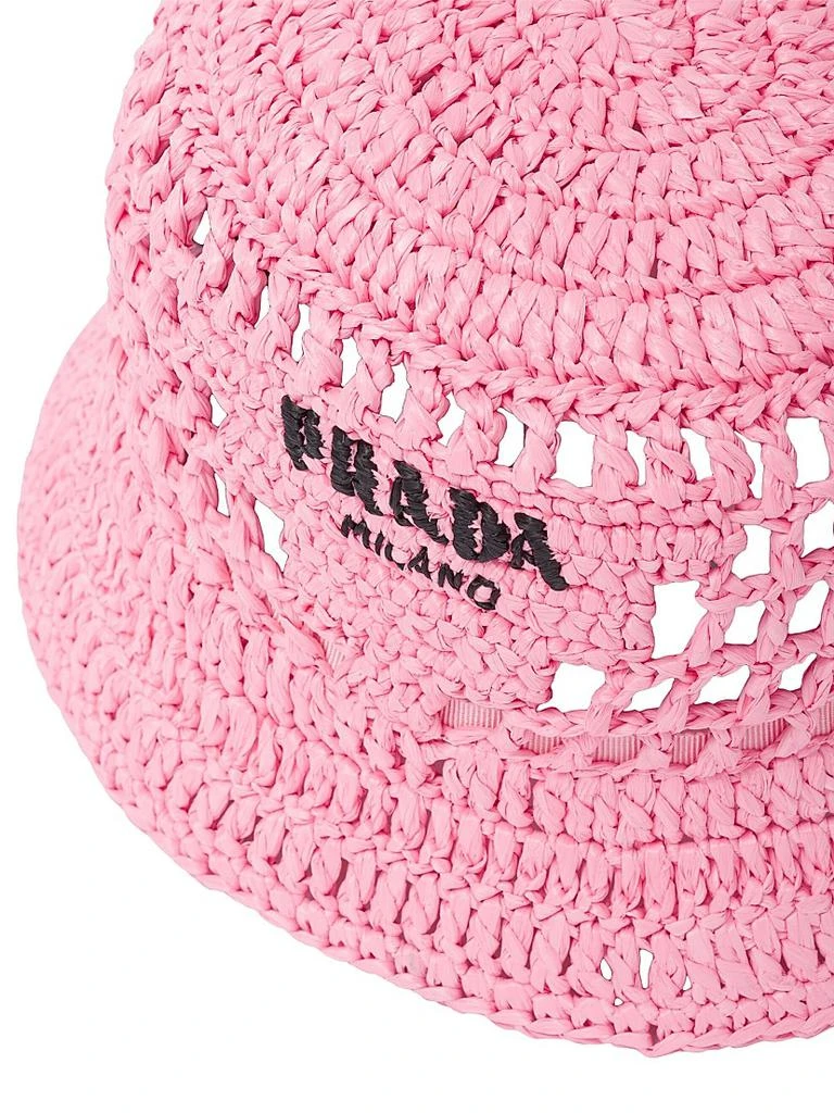Prada Raffia Bucket Hat - Hats - Free Shipping - BeyondStyle display picture 1